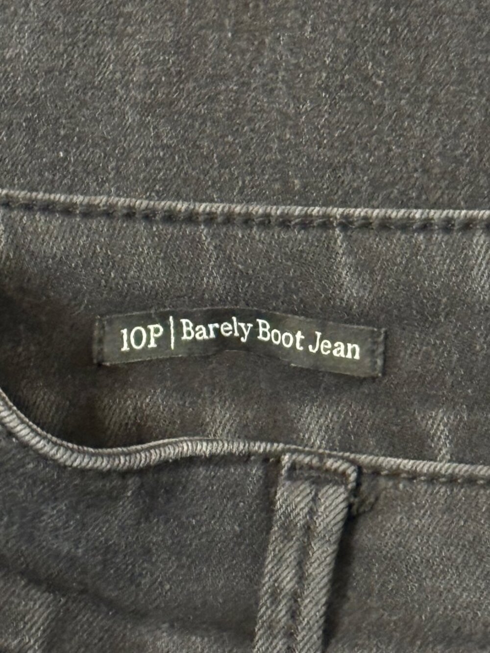 Talbots Jeans Womens 10P Barely Boot Jean Petite Stretch Bootcut Black Denim - Picture 5 of 10